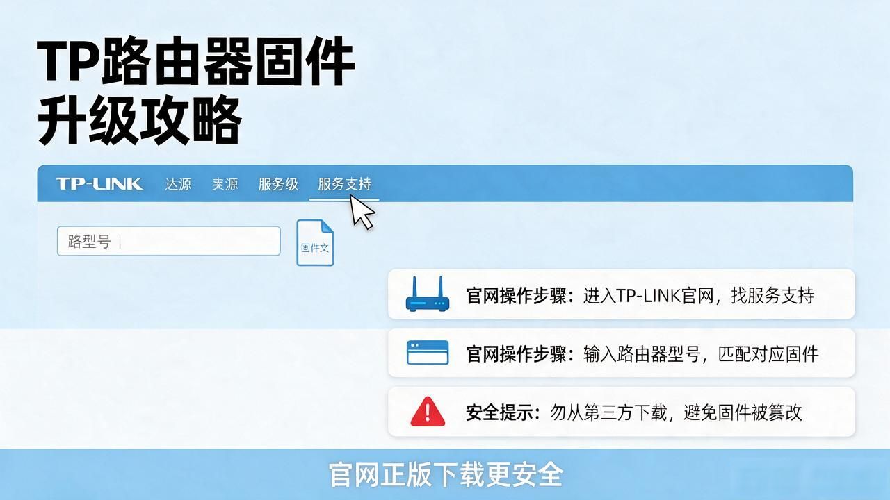 TP路由器固件怎么升级？官网正版下载全攻略