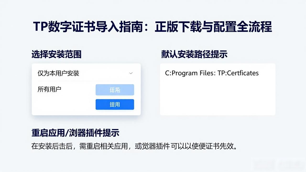 TP数字证书下载_tp官方正版下载数字证书导入_TP证书安装教程