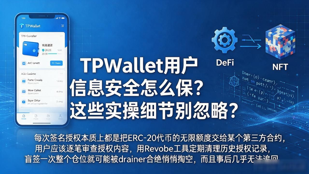 TPWallet用户信息安全怎么保？这些实操细节别忽略